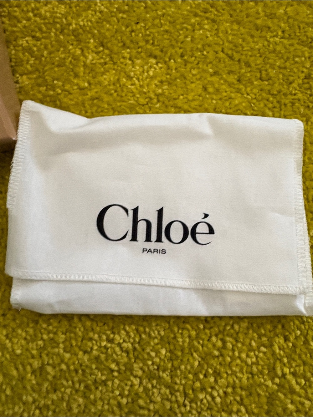Chloé Black Leather Card Holder with Gold Padlock Accent - Picture 9 of 11